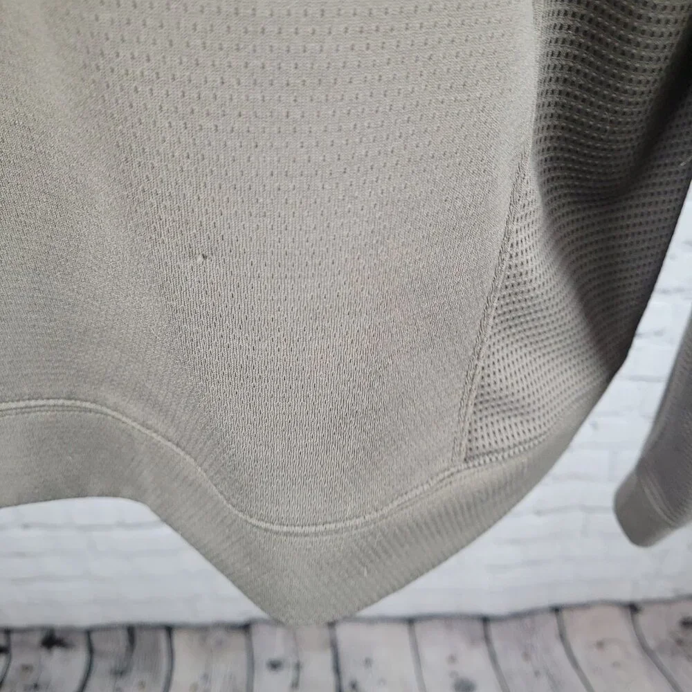 Cutter & Buck Brown DryTec MGA Lost Creek Cup Golf 1/4 Zip Pullover Sweater L